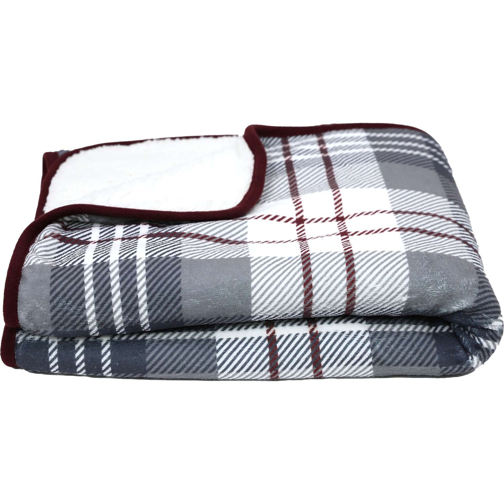 Manta Poncho Xadrez Bord&ocirc; Kasa