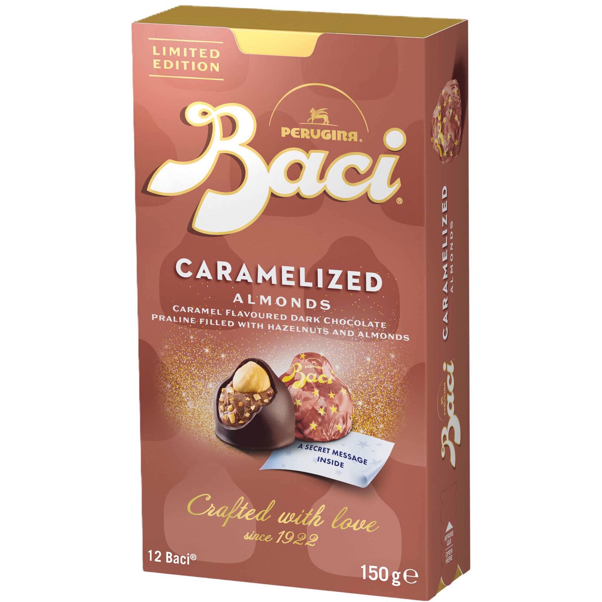 Bombons de Chocolate Negro Caramelizado com Avelã e Amêndoa