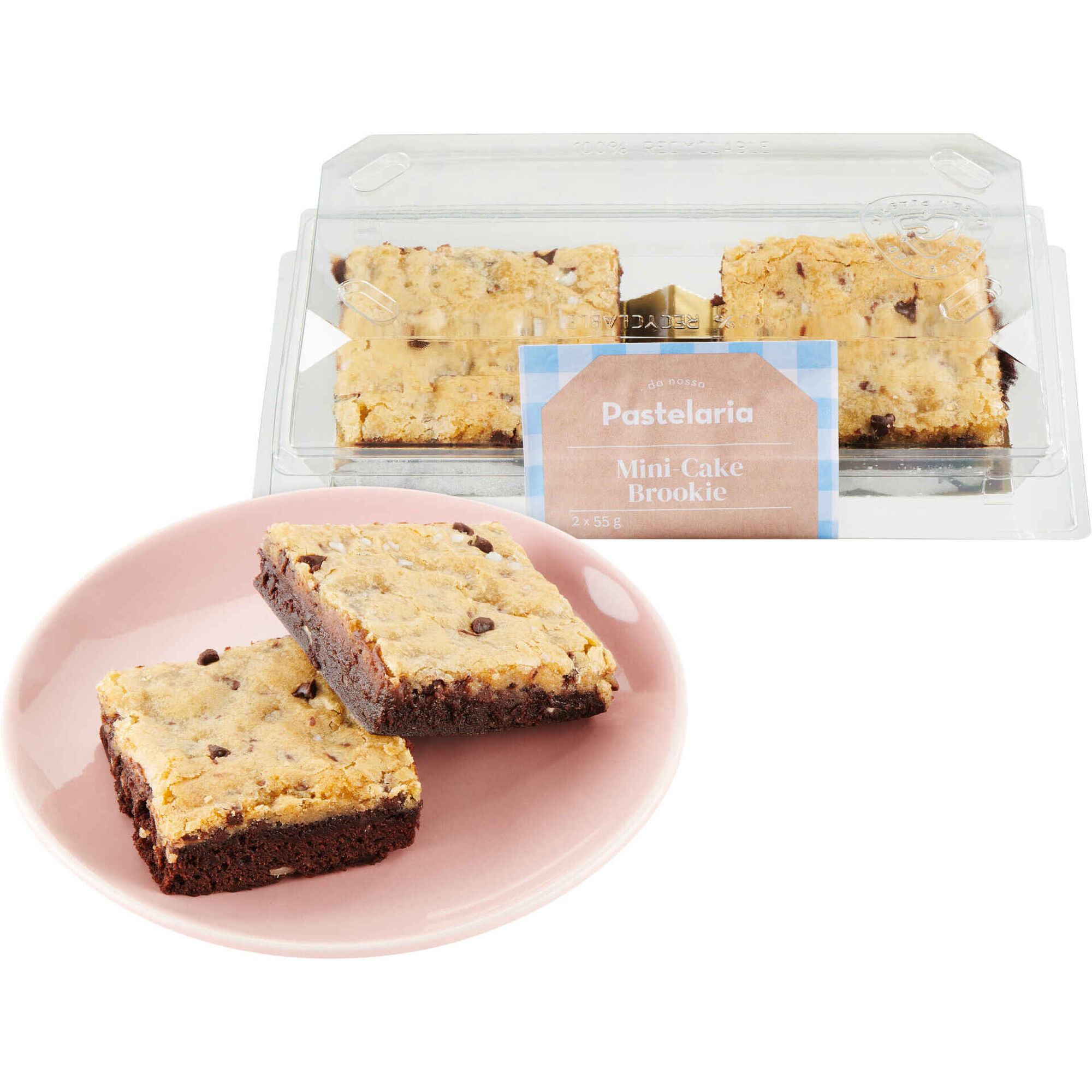 Mini-Cake Brookie Da Nossa Pastelaria