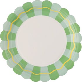 Conjunto 8 Pratos Verde Kasa