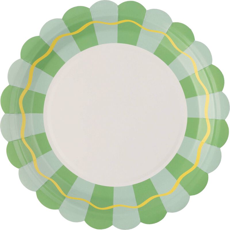 Conjunto 8 Pratos Verde Kasa