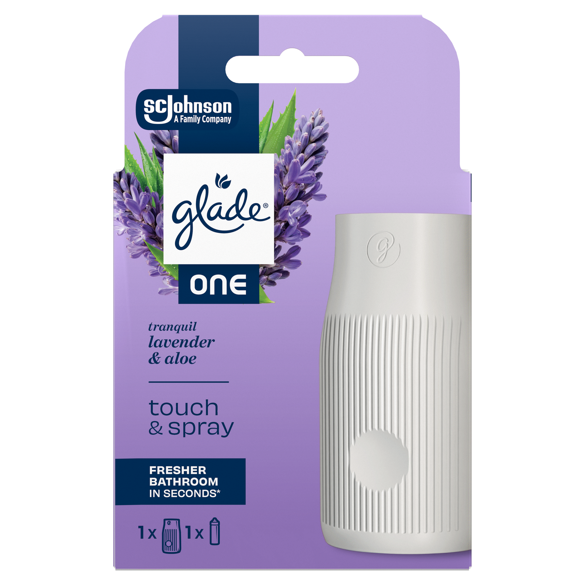Ambientador Spray One Touch & Spray Lavanda Glade