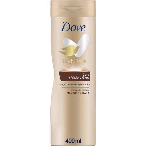 Autobronzeador Loção Corpo Care + Visible Glow Dark Dove