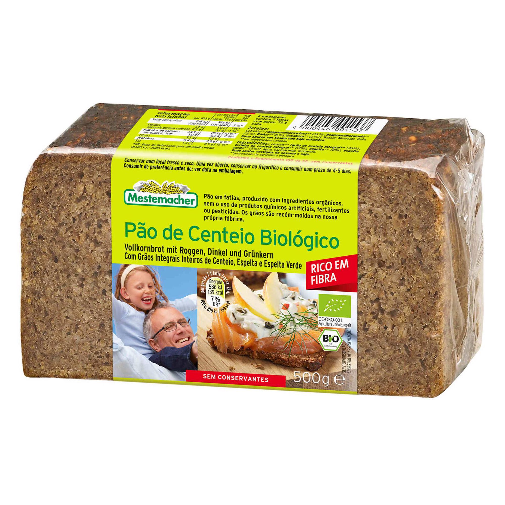 Pão de Centeio Biológico