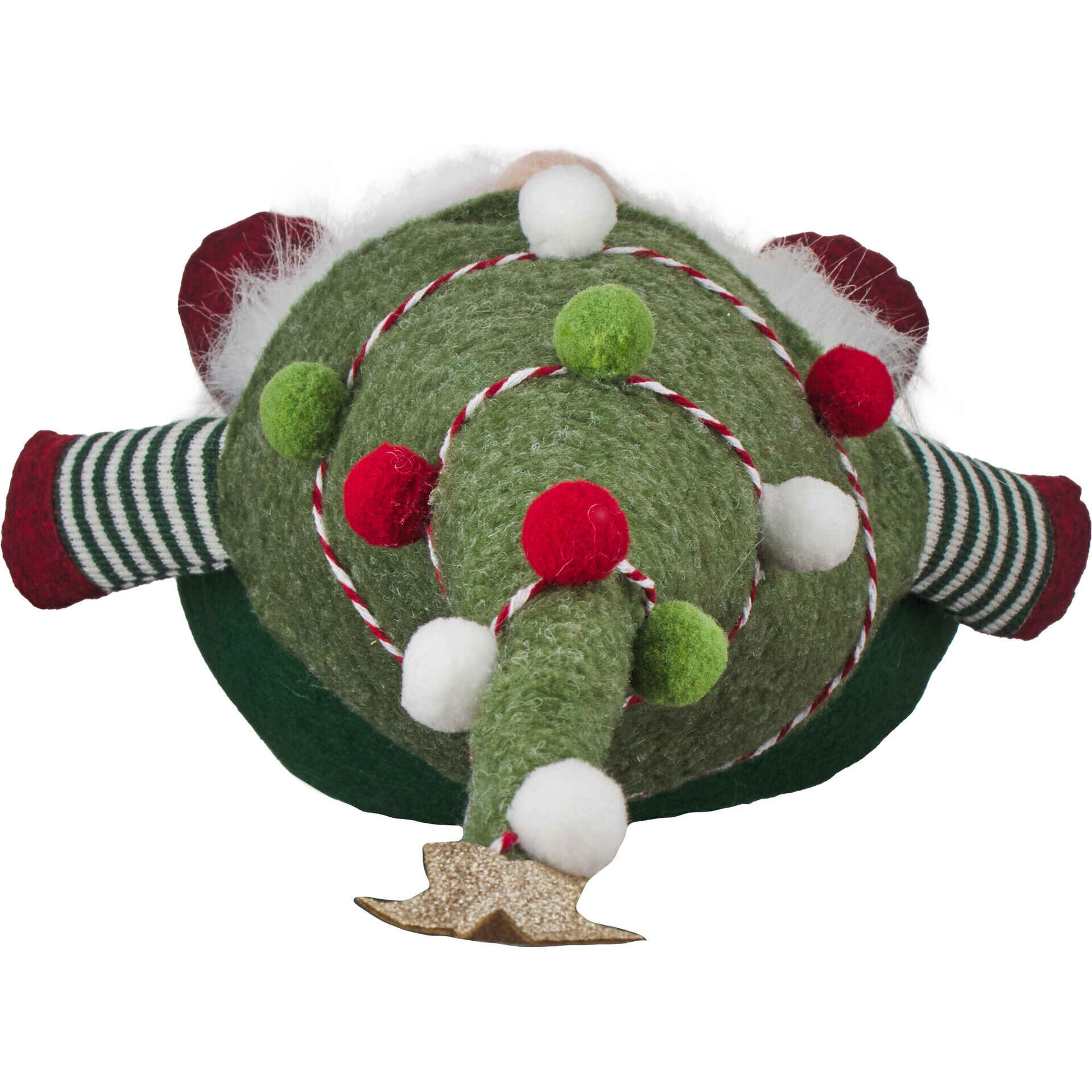 Gnomo Decorado Verde Sentado 50cm