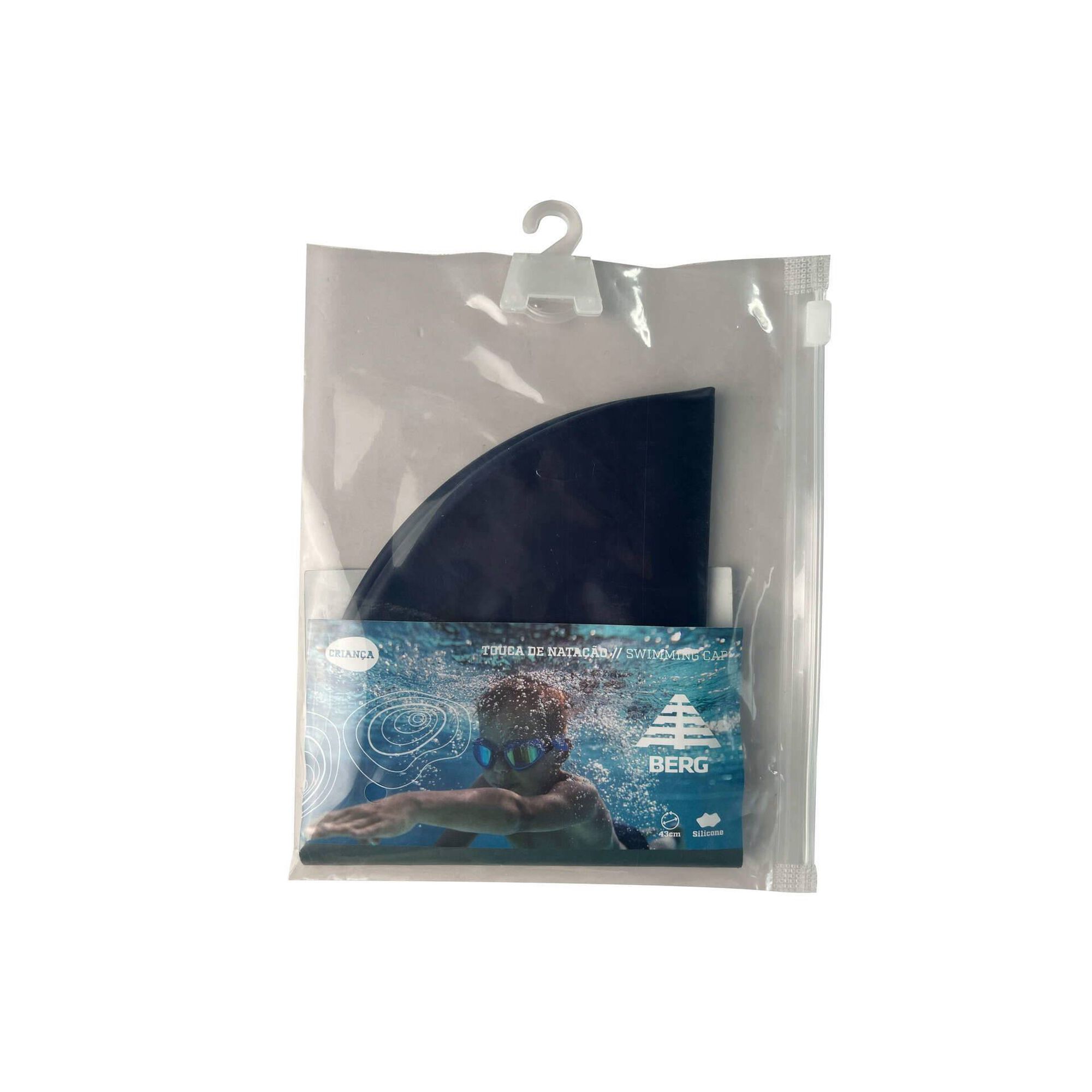 Touca Silicone Azul Criança