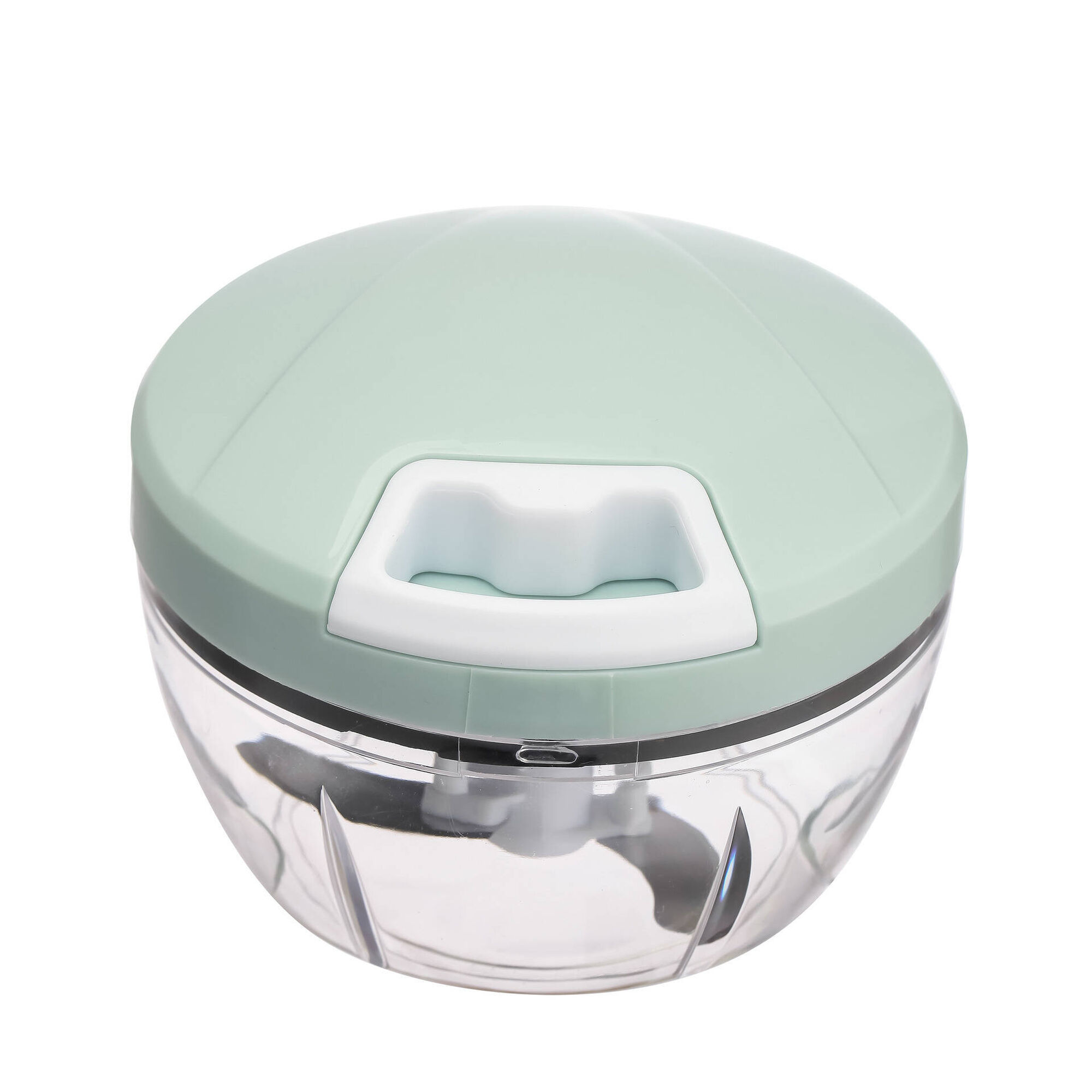 Picador Manual Azul e Branco 400ml Groove Kasa