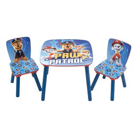 Conjunto de Mesa e 2 Cadeiras Paw Patrol