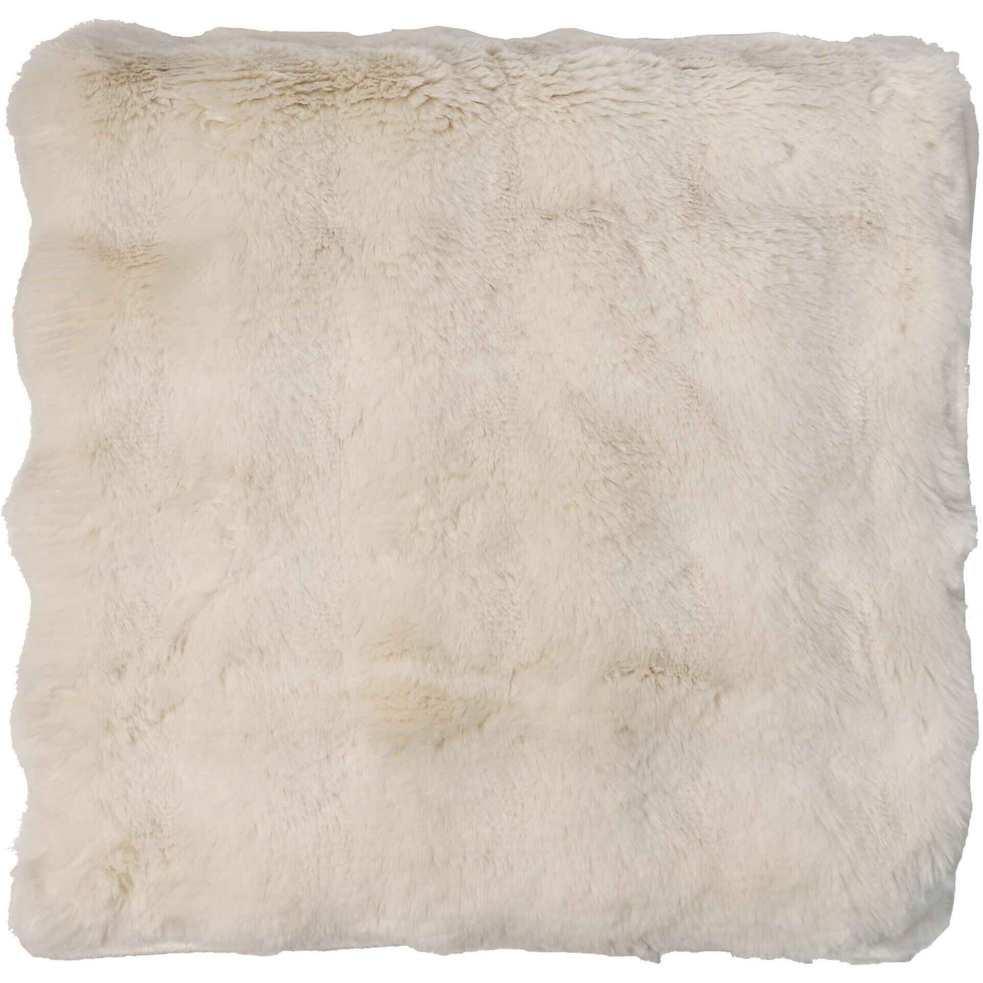 Manta Pele de Coelho 130x160cm Bege