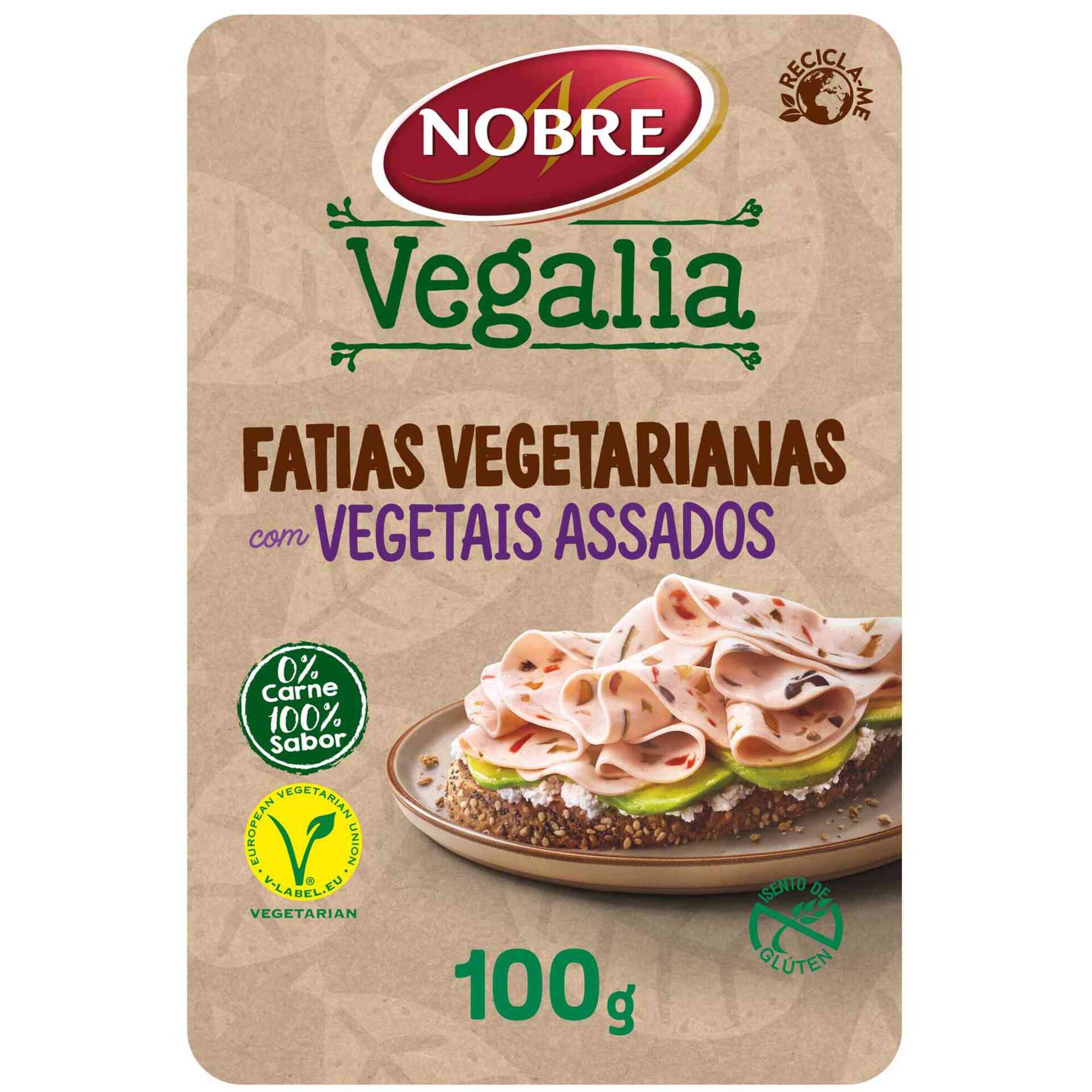 Fatias Vegetarianas com Vegetais Assados