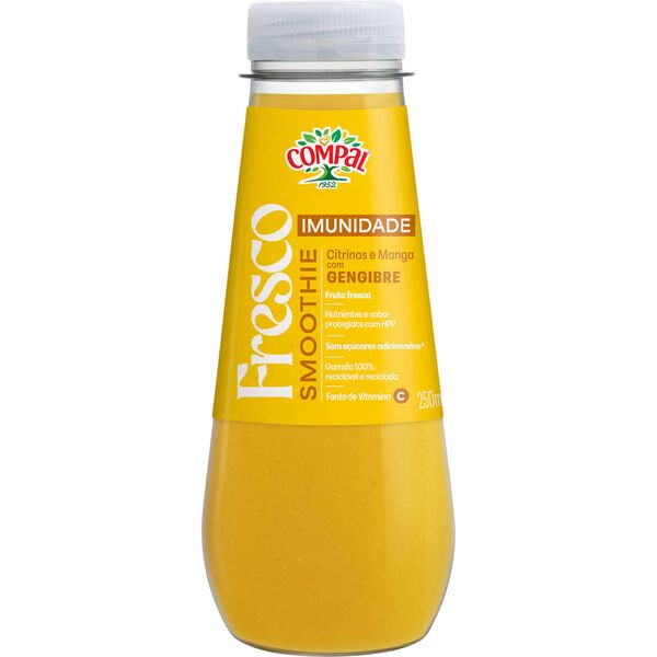 Smoothie Imunidade Citrinos, Manga e Gengibre Compal Fresco