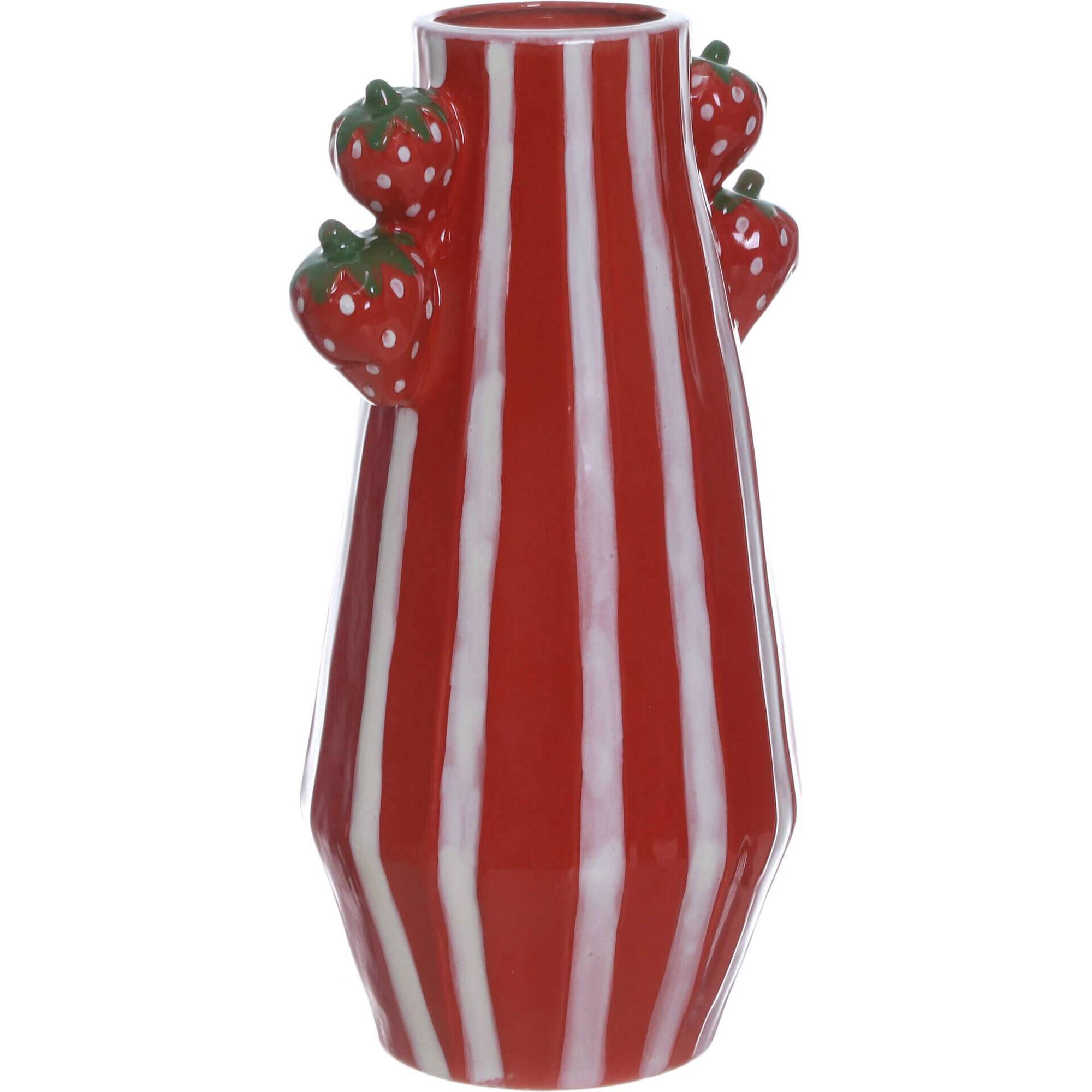 Jarra Riscas Rosa com Morangos
