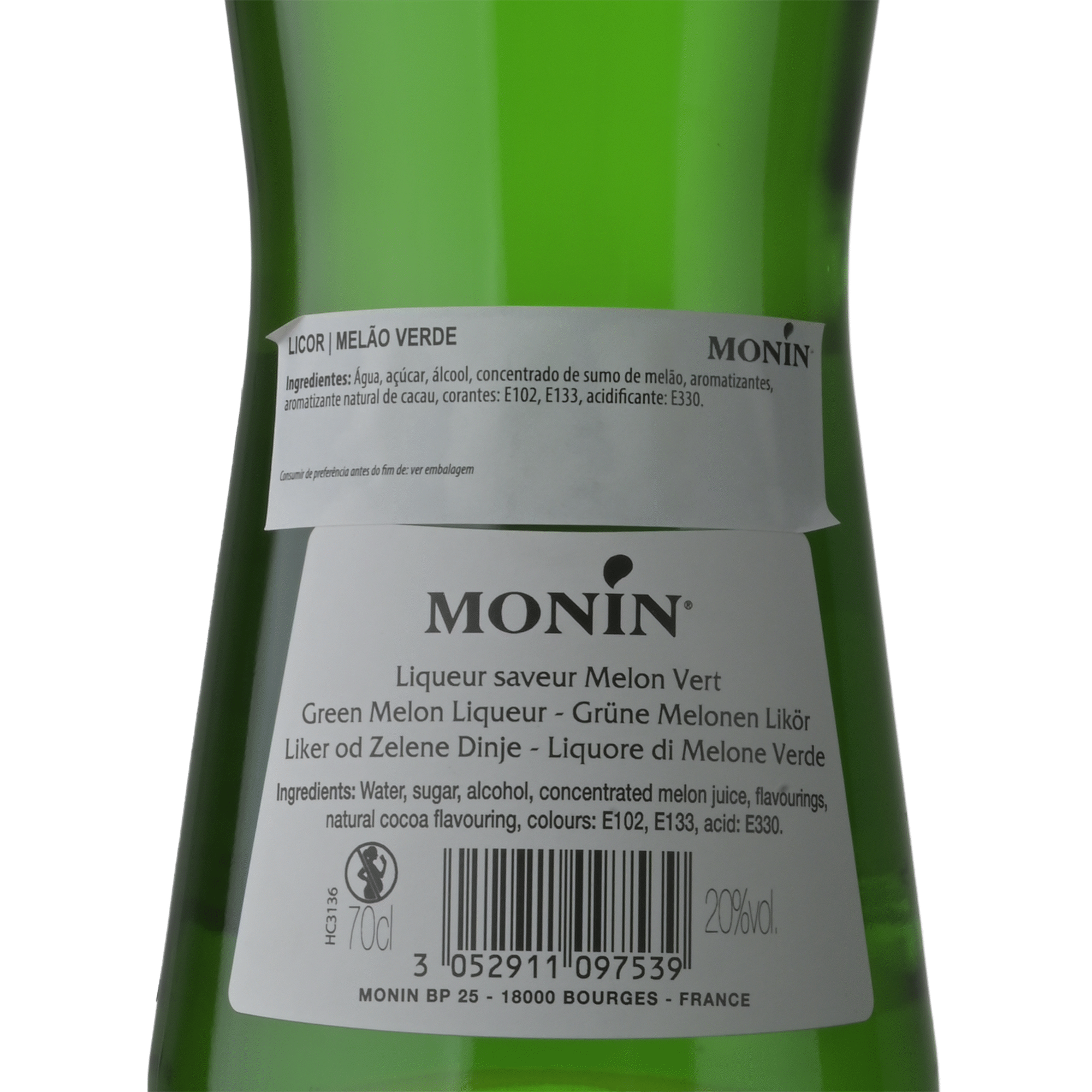 La Liqueur de Monin Mel&atilde;o Verde Licor