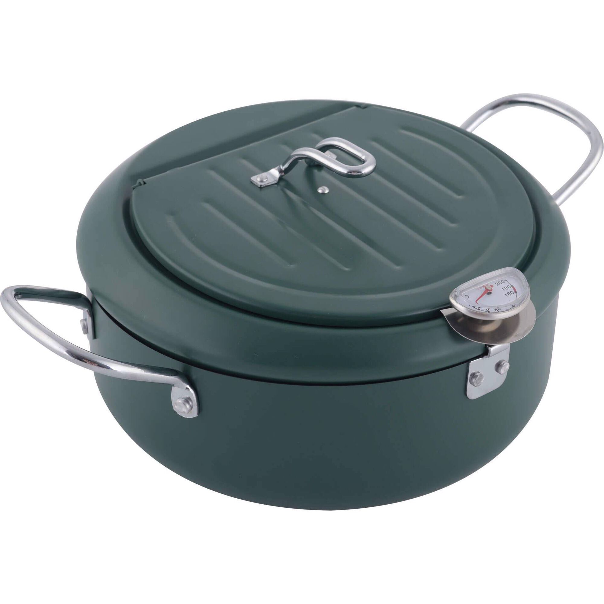 Fritadeira 24cm com Escorredor e Term&oacute;metro Kasa