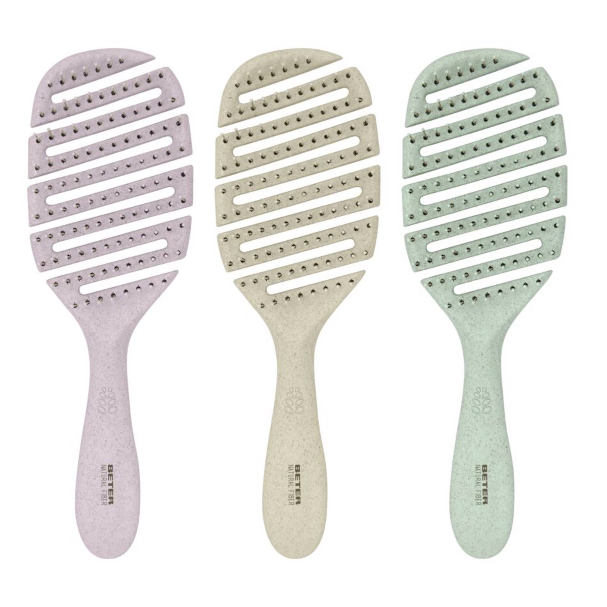 Escova de Cabelo Flex&iacute;vel Natural Fiber BETER