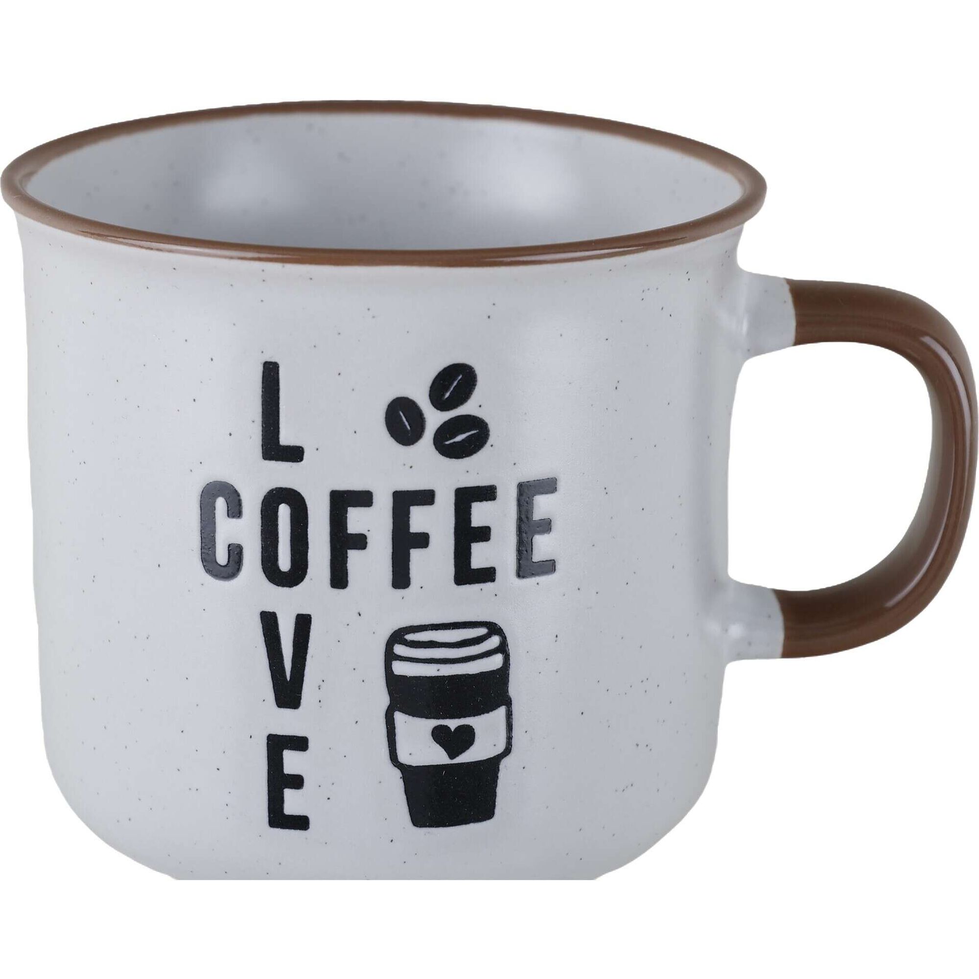 Caneca 285ml Love Coffee Branca Kasa