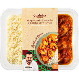 Moqueca de Camarão à Baiana com Arroz Branco Moqueca de Camarão à Baiana com Arroz Branco