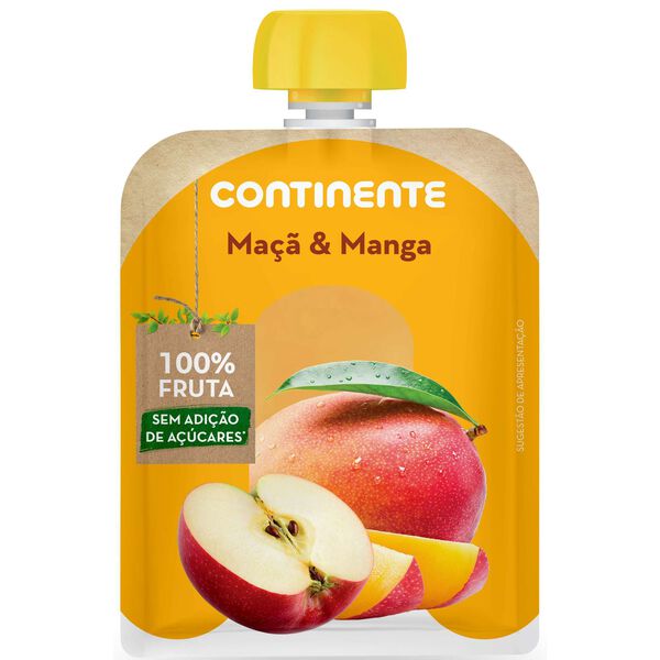 Saqueta de Fruta Maçã e Manga +8M Continente