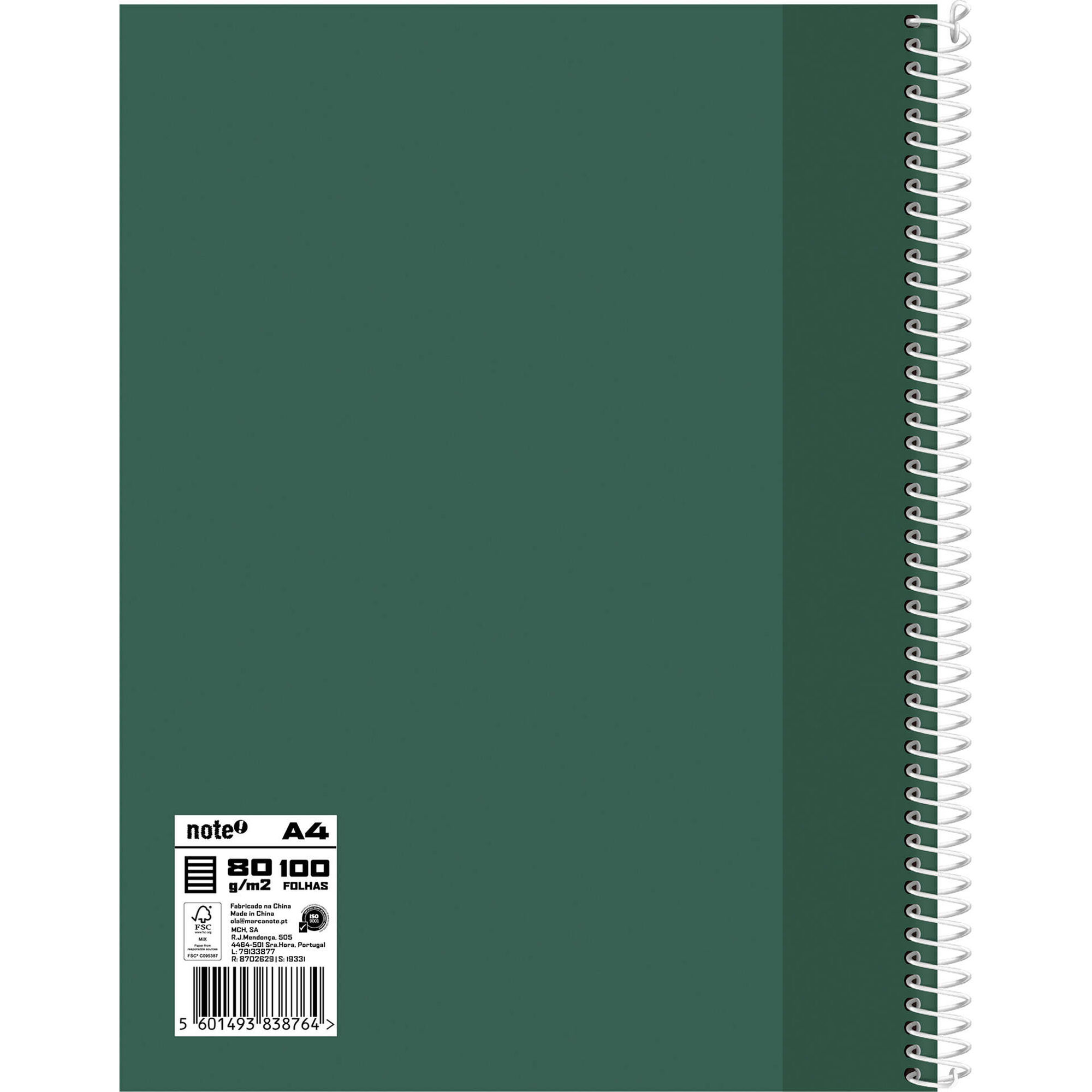 Caderno A4 100 Folhas Pautado (v&aacute;rias cores) Note!