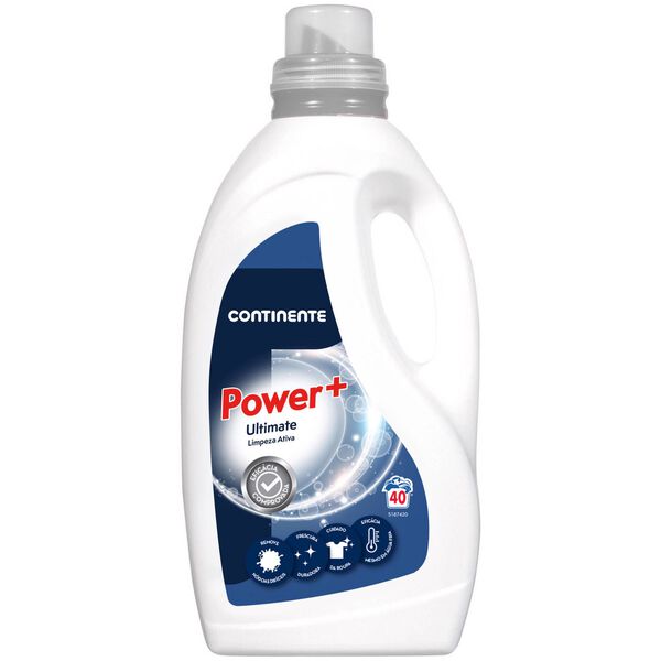 Detergente Máquina Roupa Líquido Power+ Continente
