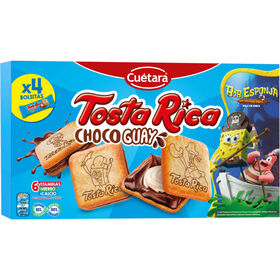 Bolachas com Recheio de Leite e Cacau Tosta Rica Choco Guay