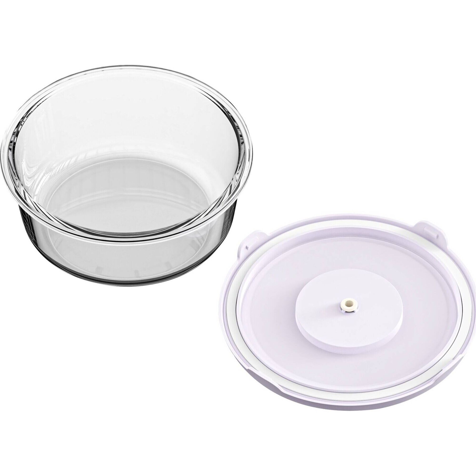 Caixa Vidro Redonda 930ml com Vácuo Caixa Vidro Redonda 930ml com Vácuo