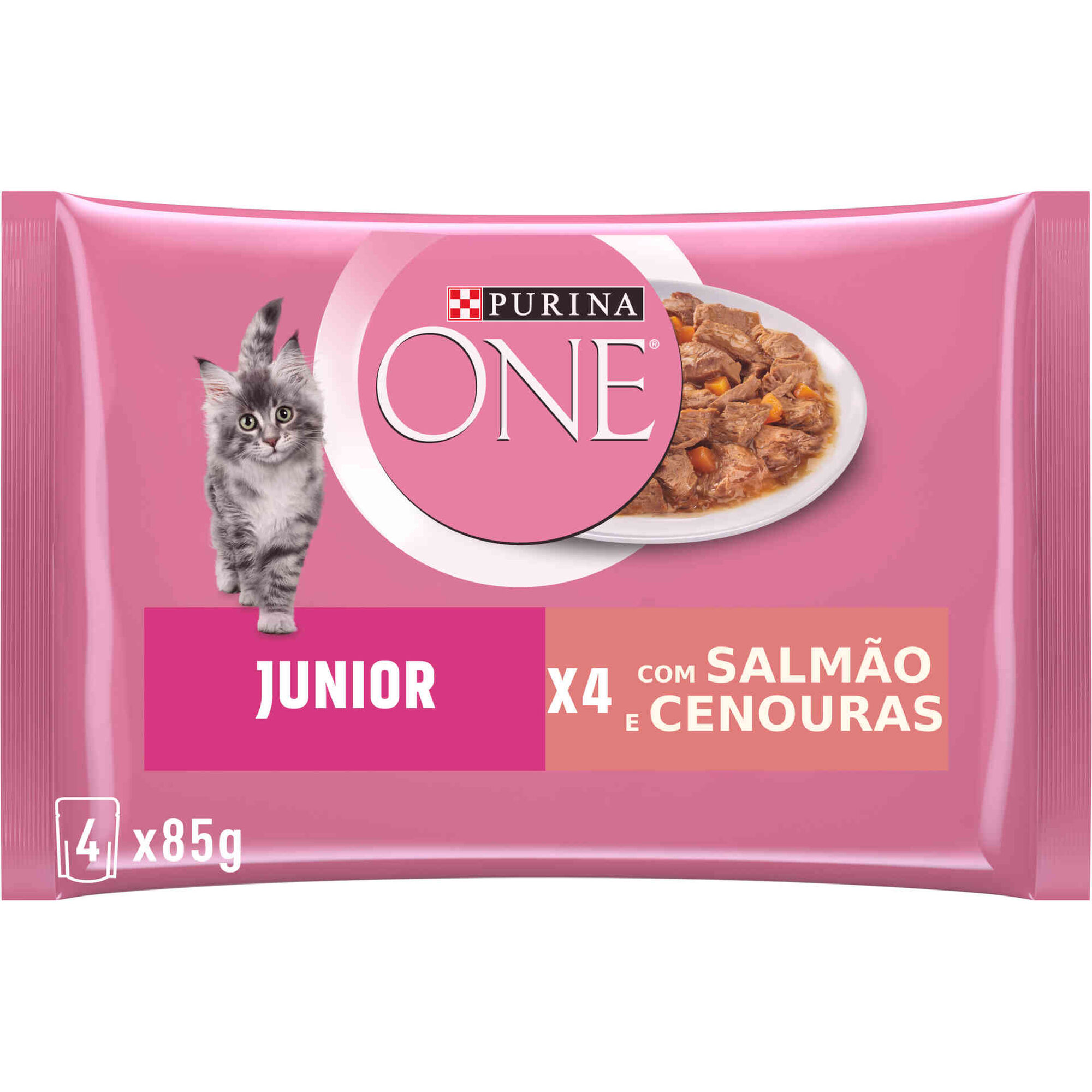 Comida Húmida para Gato Júnior Salmão Saquetas