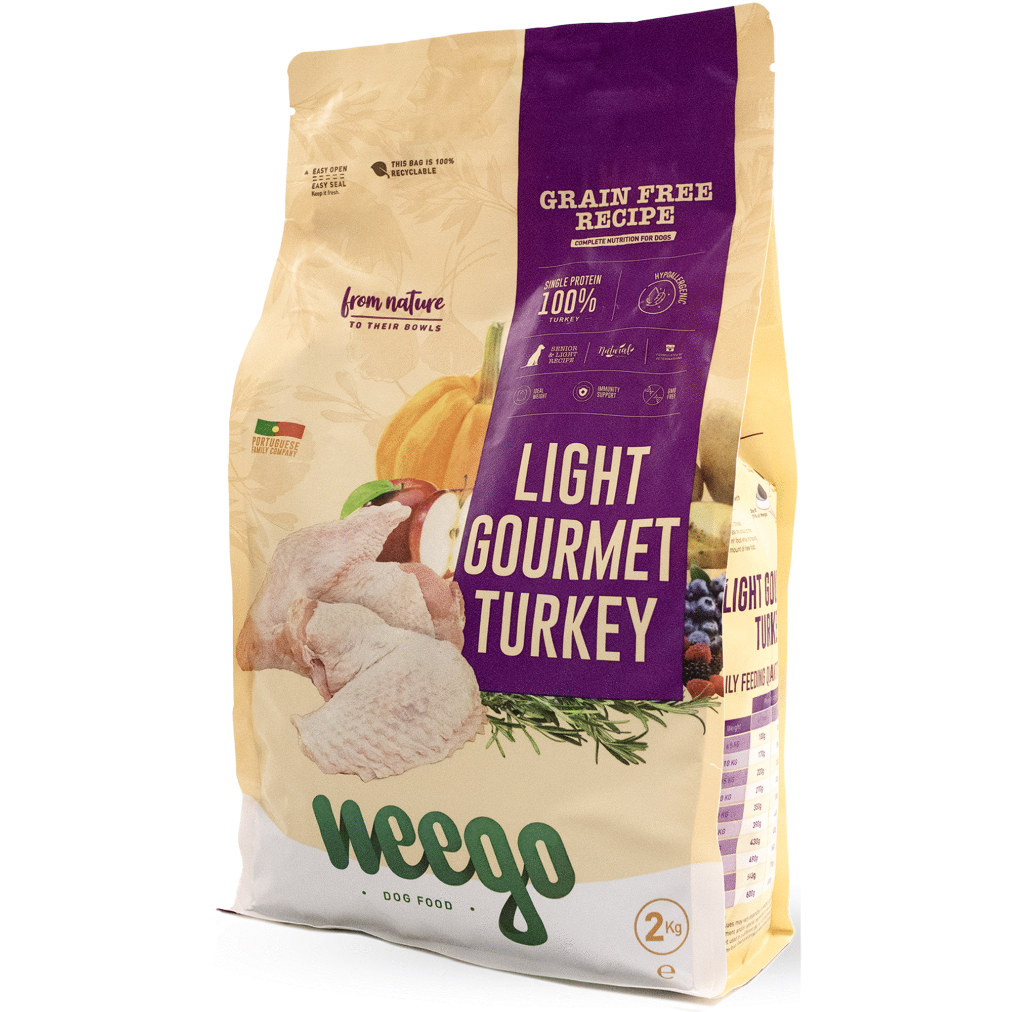Ra&ccedil;&atilde;o para C&atilde;o S&eacute;nior Peru Grain Free Weego