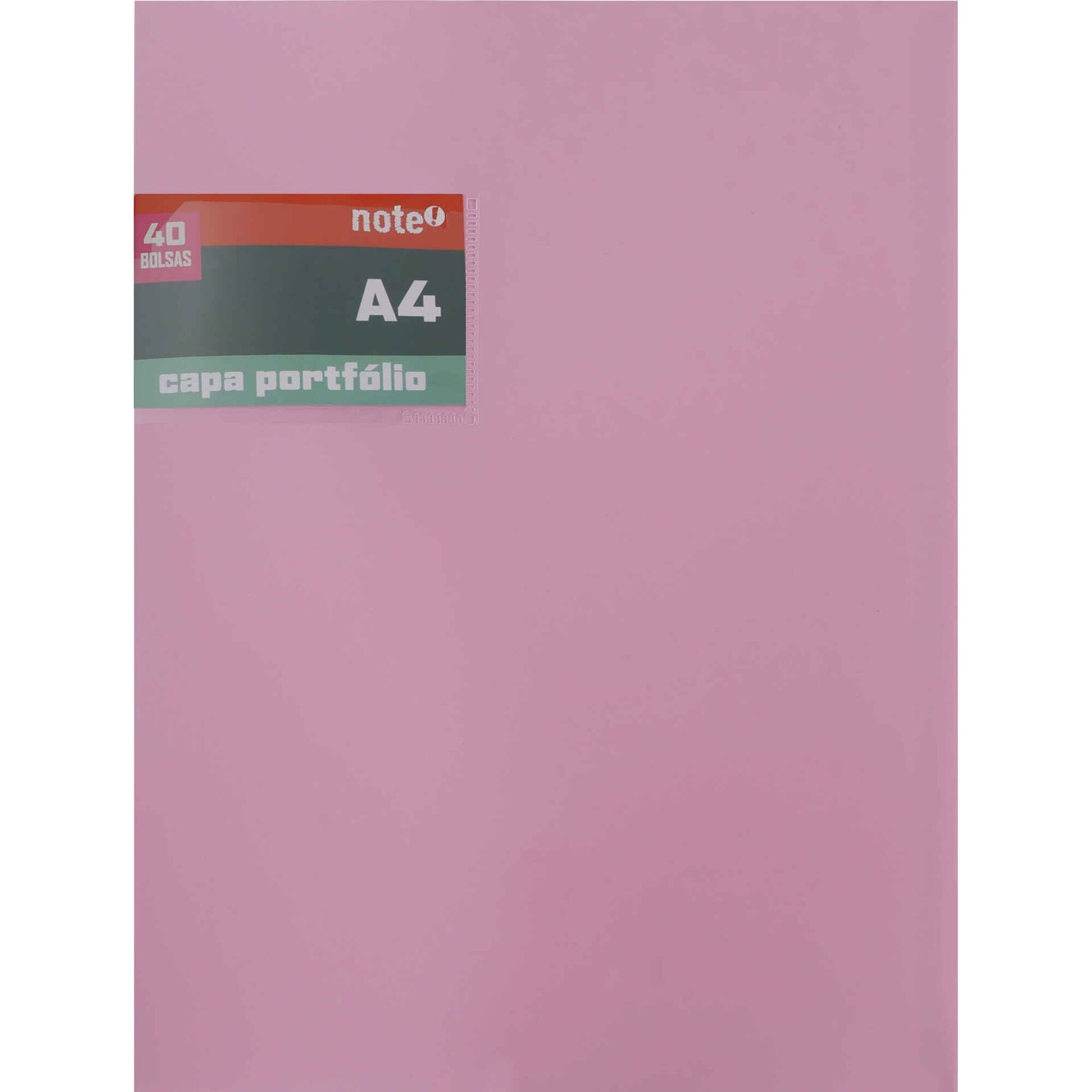 Portef&oacute;lio com 40 Bolsas A4 (v&aacute;rias cores) Note!