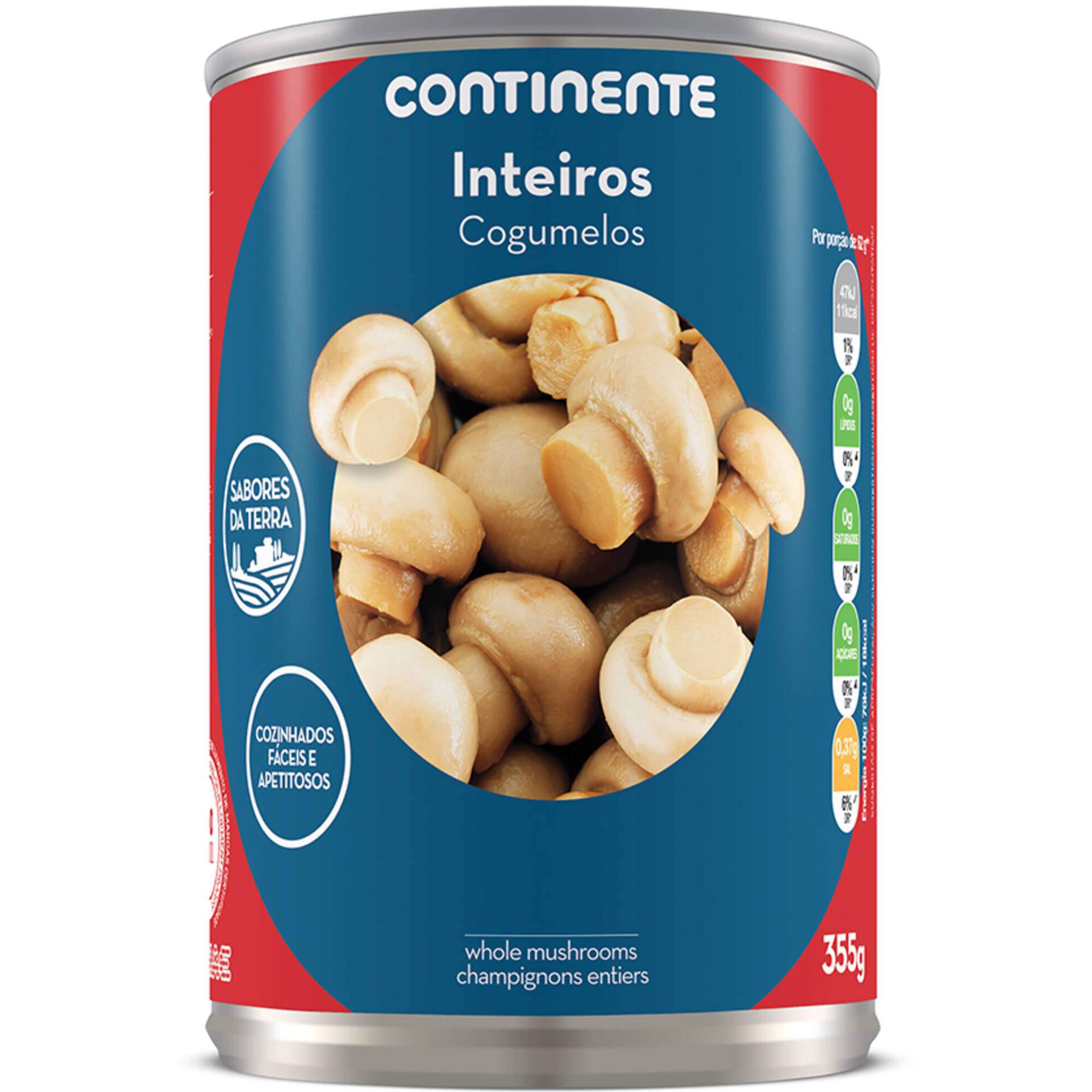 Cogumelos Inteiros sem Glúten