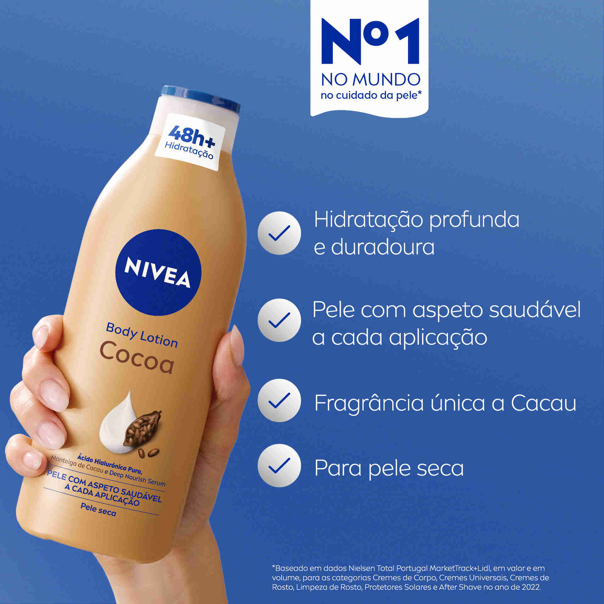 Creme Corpo Body Milk Hidratante Cocoa Nivea