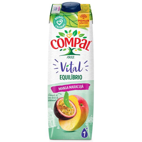 Néctar Manga e Maracujá Compal Vital Equilíbrio