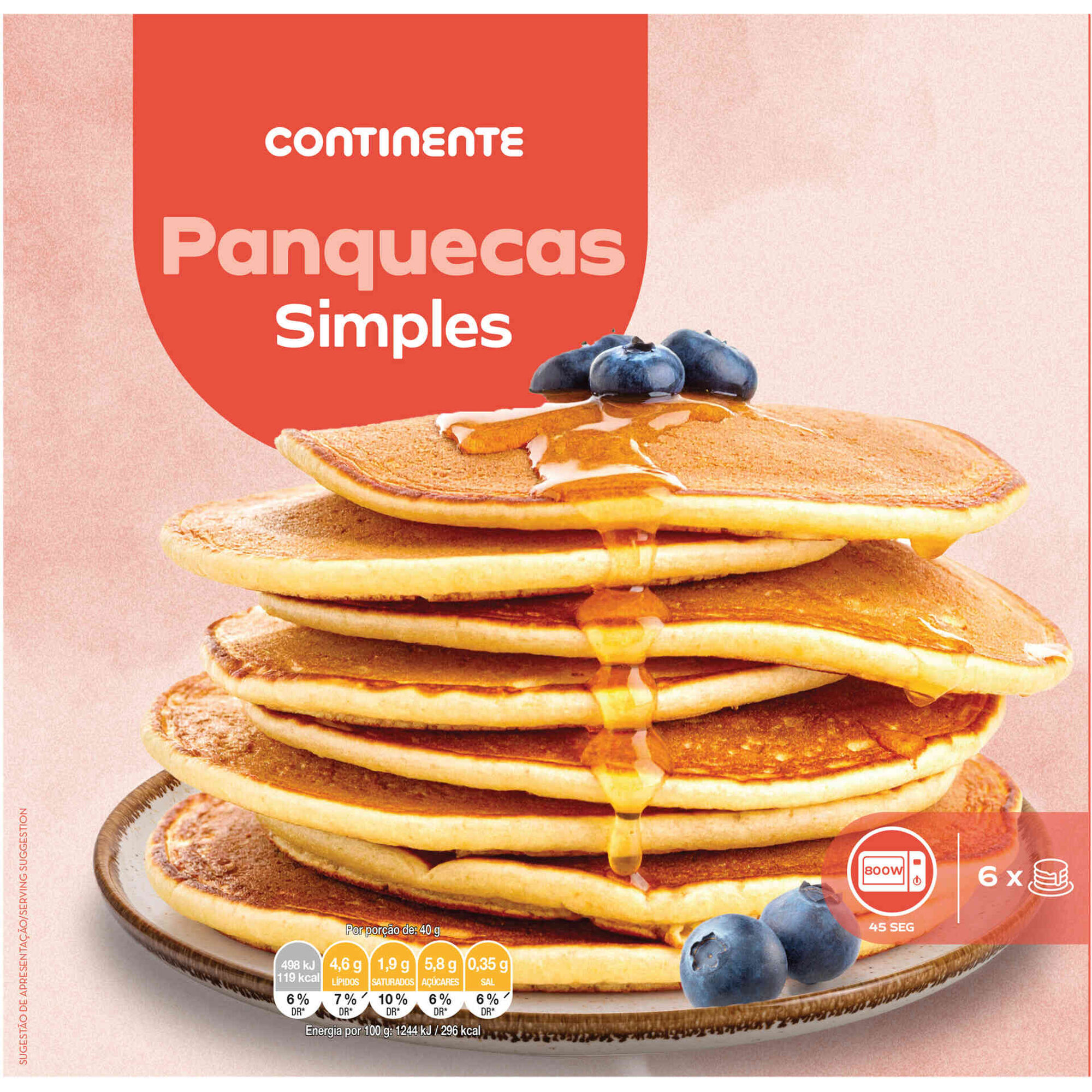 Panquecas Simples Continente