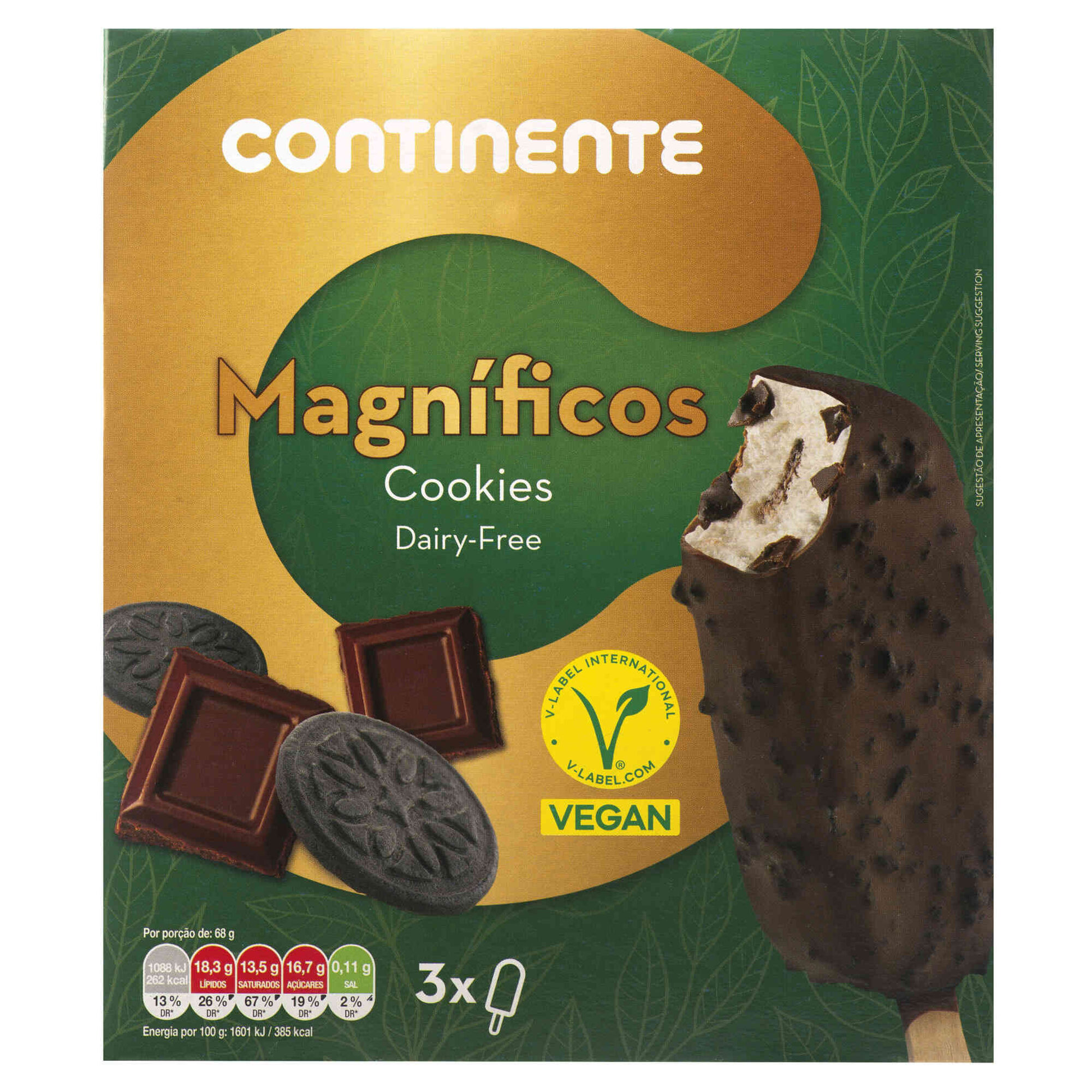 Gelado Magnífico Cookies Vegan