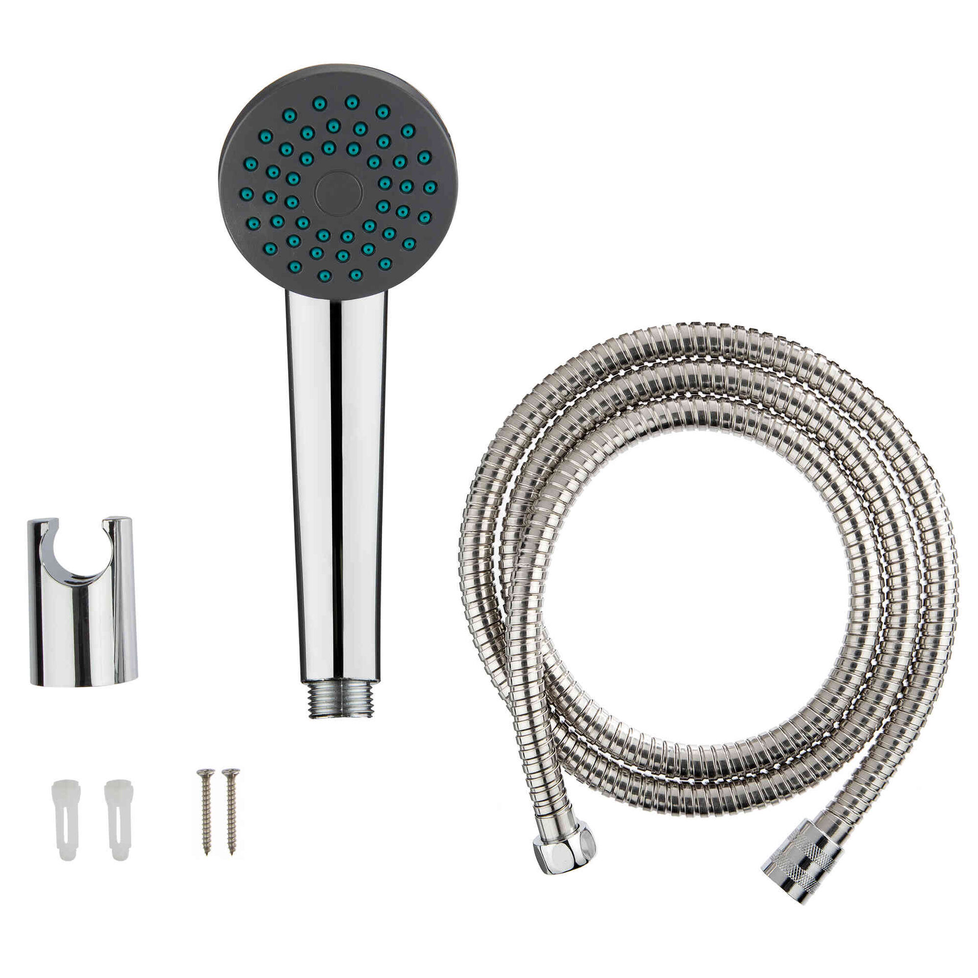 Conjunto Chuveiro com Ligação e Suporte 125cm Conjunto Chuveiro com Ligação e Suporte 125cm