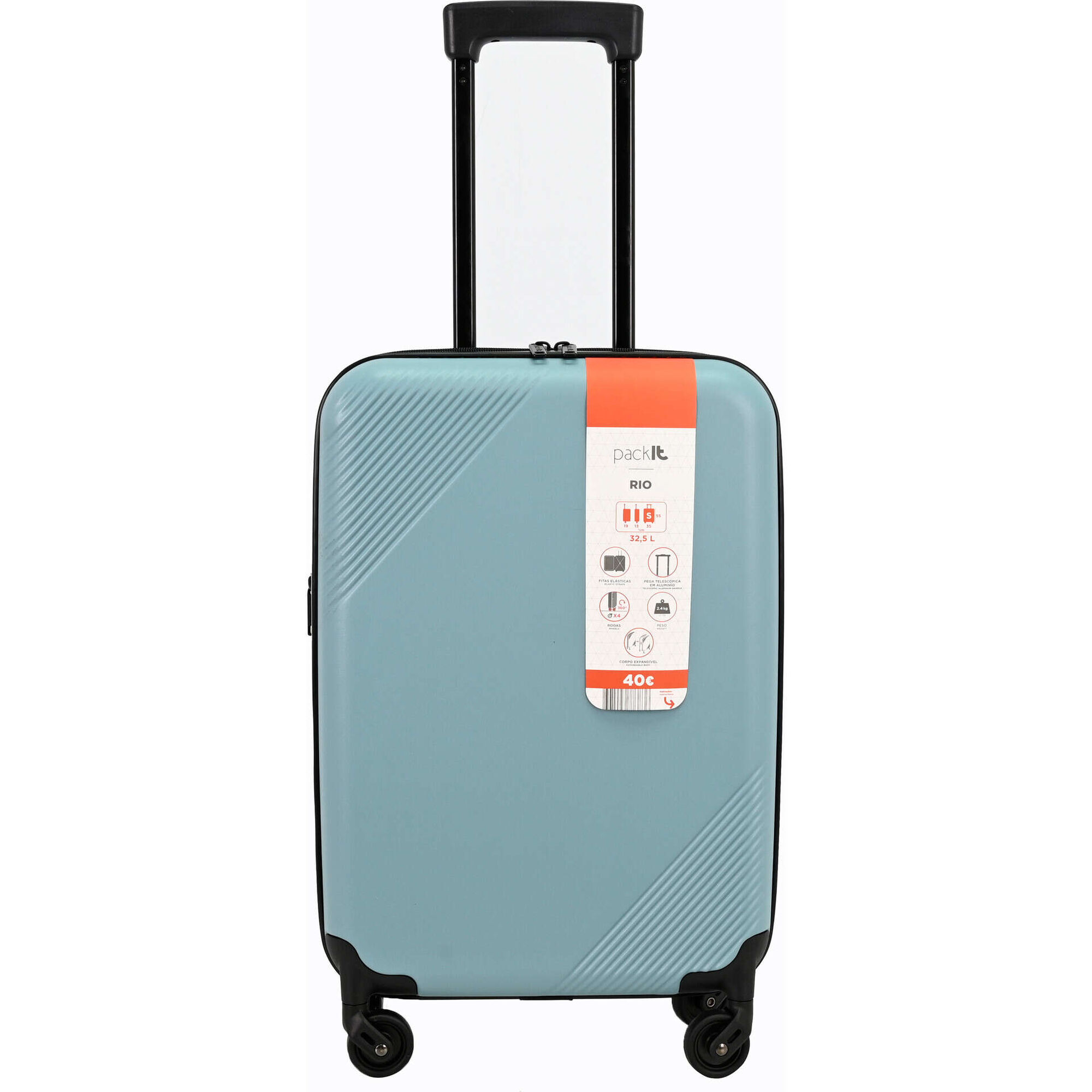 Conjunto 2 Malas Viagem Cabine Azul Rio Pack It