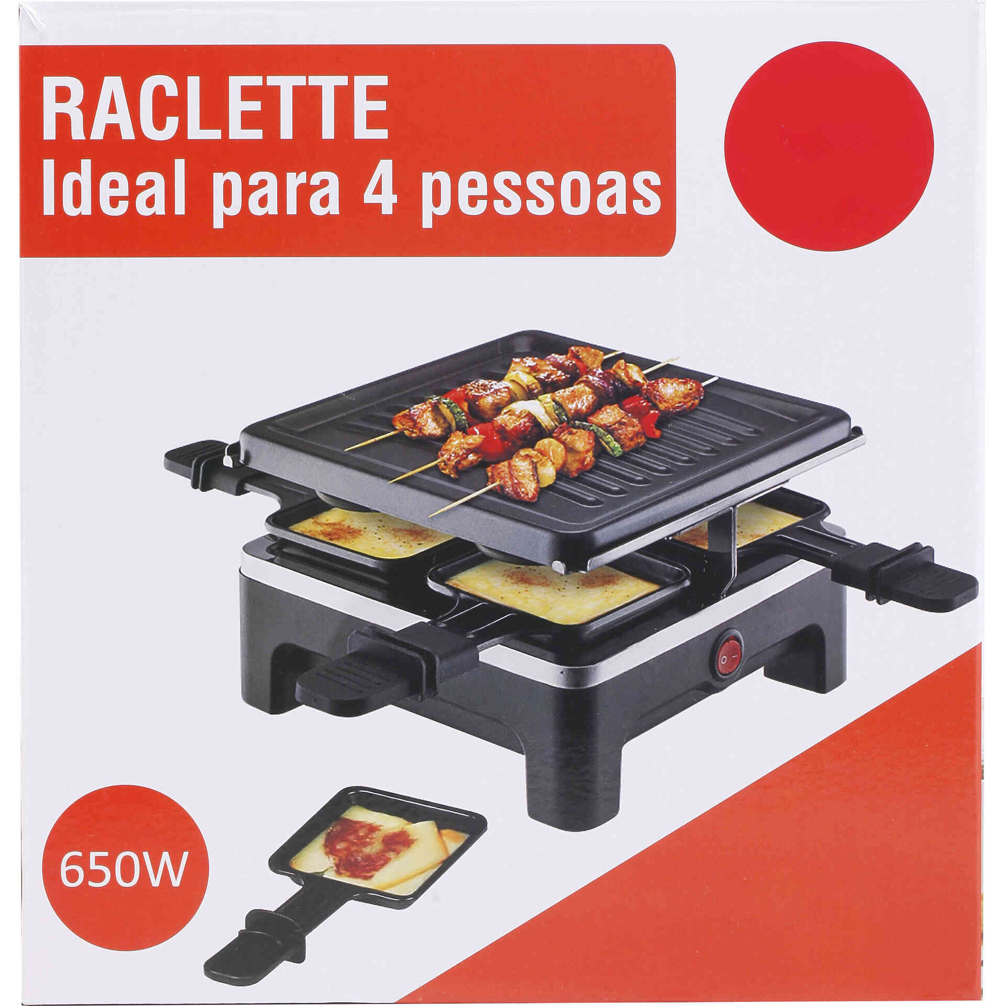 Raclette para 4 Pessoas Bazar&atilde;o