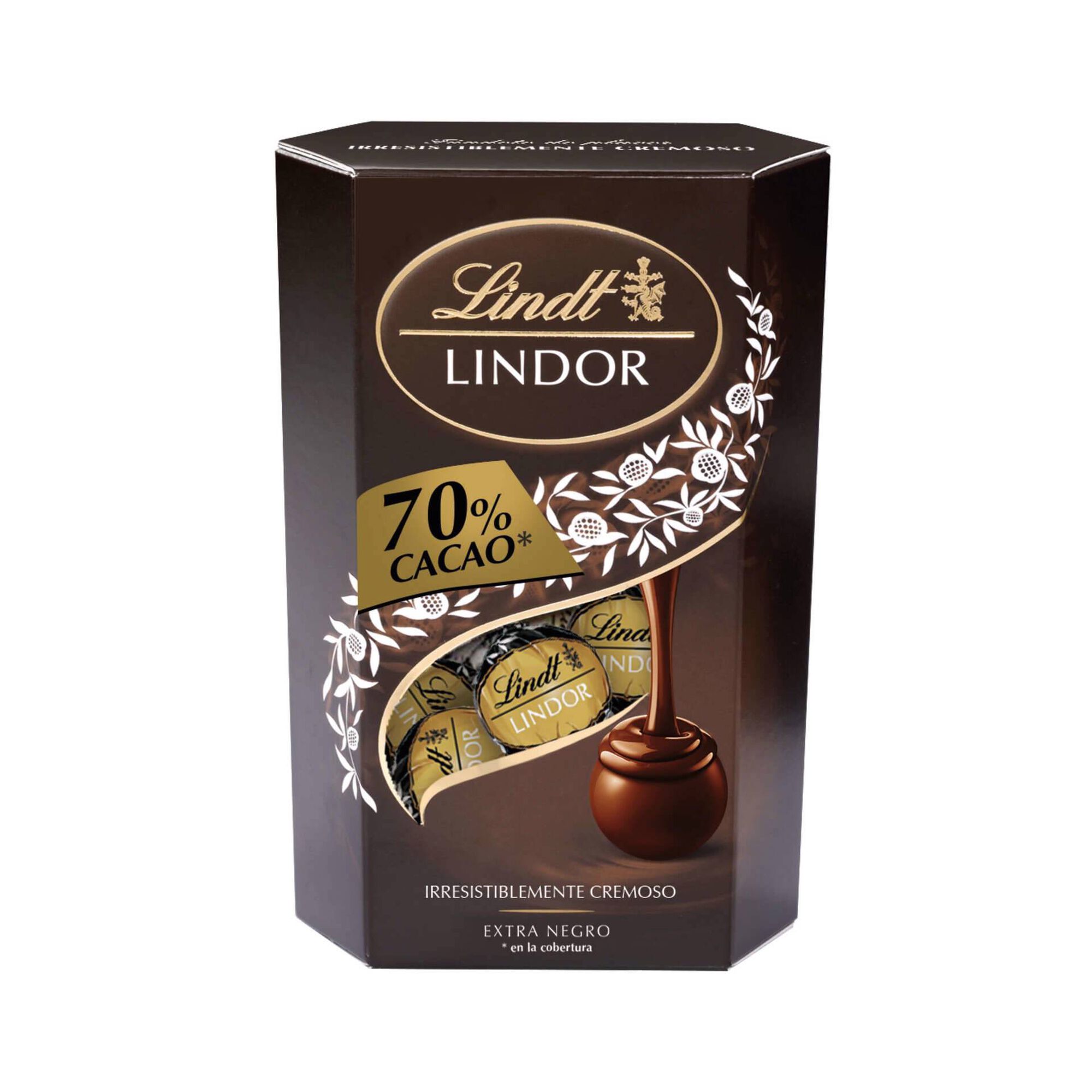 Bombons de Chocolate Lindor Cornet Negro 70%