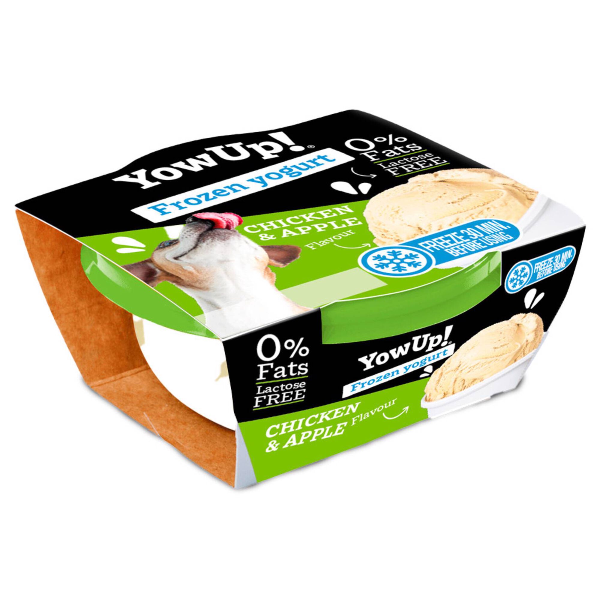 Iogurte Congelado para Cão Frango e Maçã