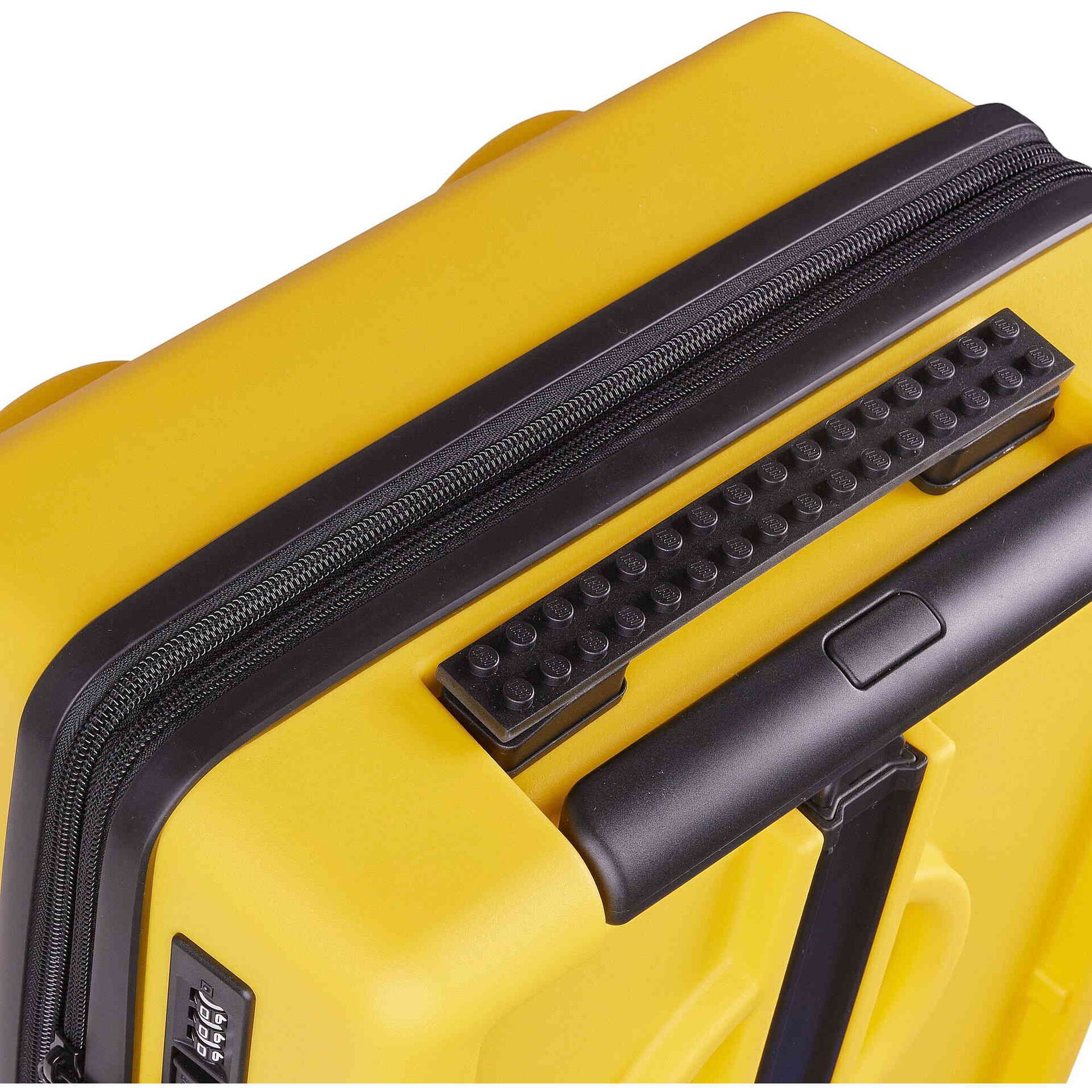 Mala de Cabine Extensível 4 Rodas Amarela Brick