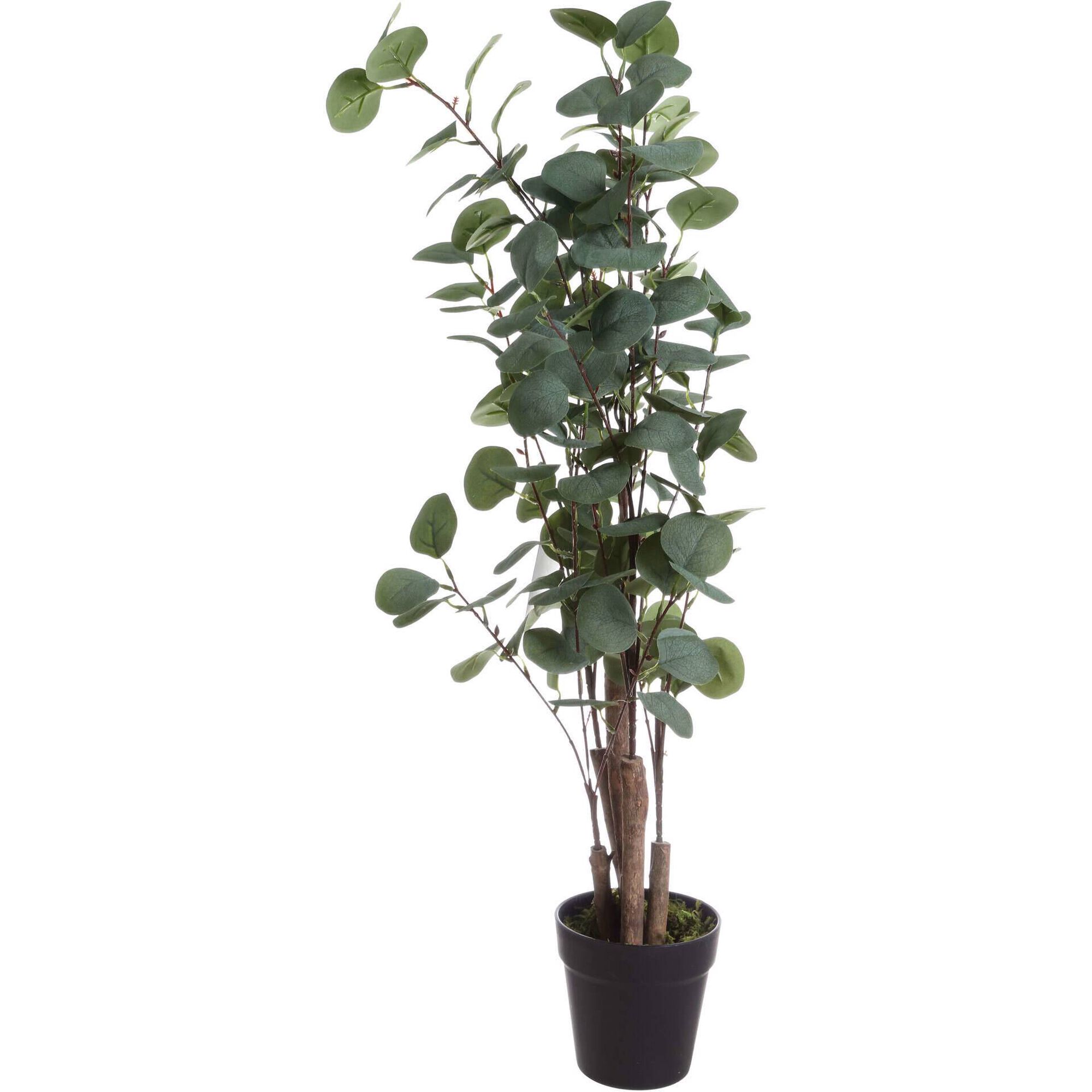 Planta Artificial Vaso Folhas Verdes 90cm Kasa