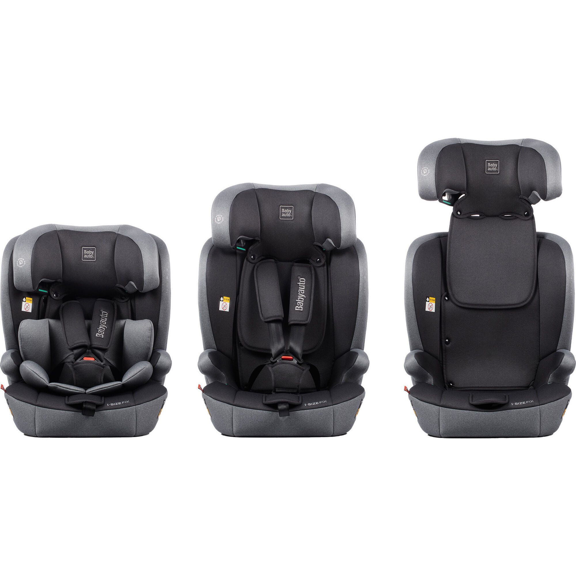Cadeira Auto I-Size 76-150cm Isofix Antracite Konar Babyauto