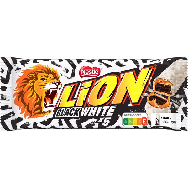 Snack Chocolate Branco e Caramelo Lion