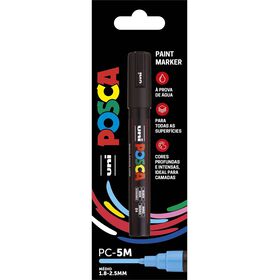 Marcador Posca Pc-5M Preto Uni