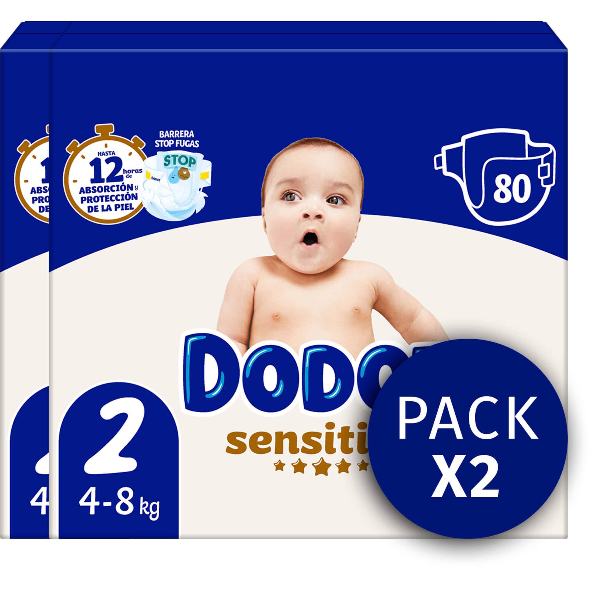 Fraldas Sensitive 4-8kg T2 Dodot