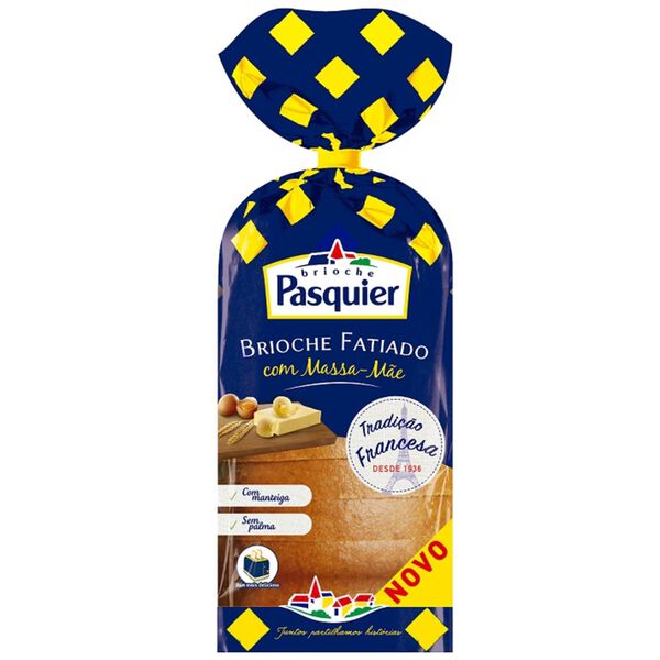 Pão Brioche Fatiado de Massa Mãe Brioche Pasquier