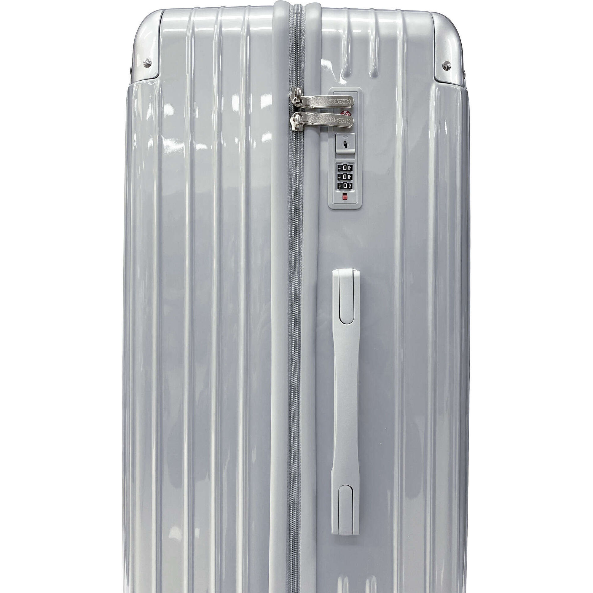Mala de Viagem Grande 4 Rodas Cinza Marshmallow