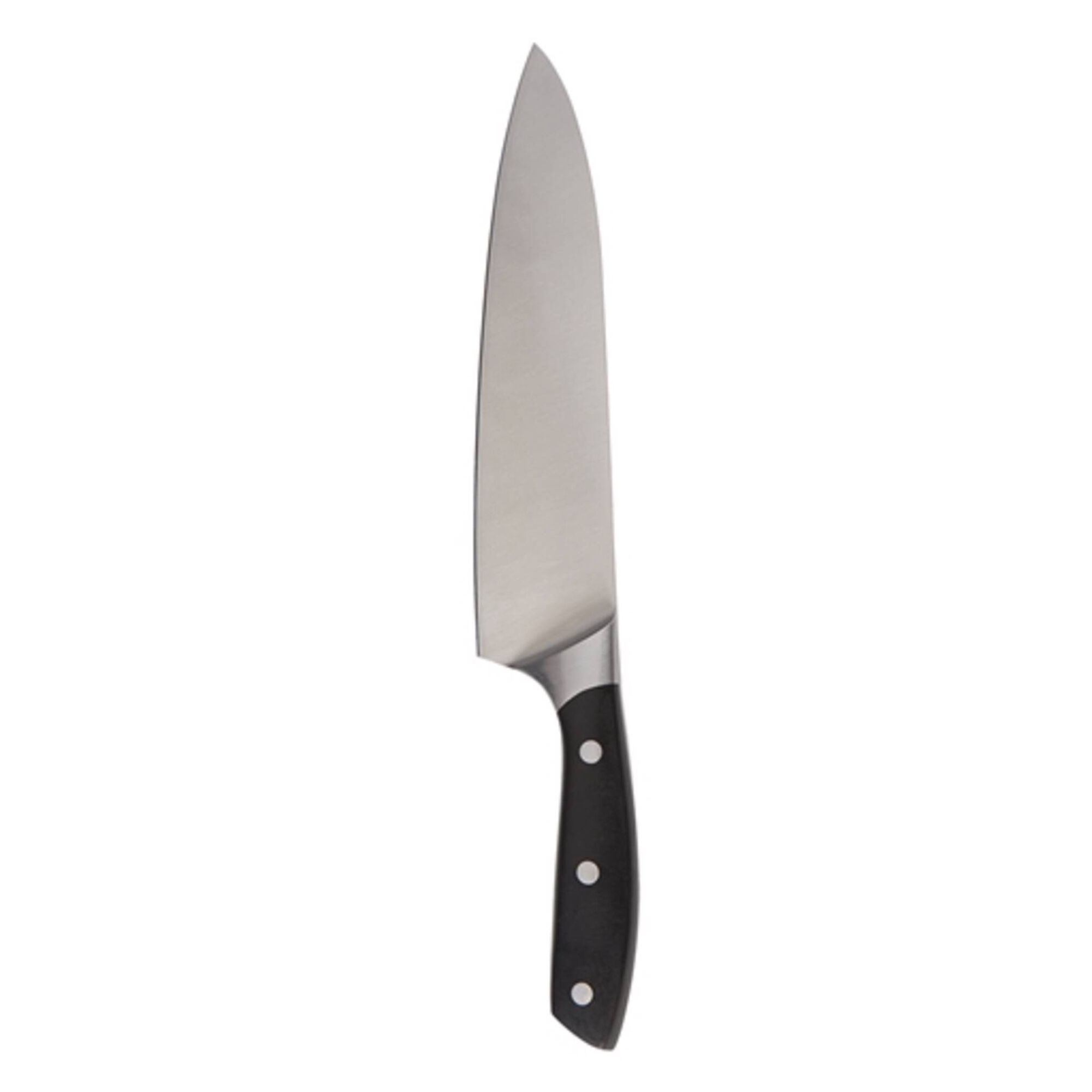 Faca Cozinheiro 20,5cm Cabo Plástico Preto Elite Chef