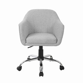 Cadeira de Escritório Estofada Cinza