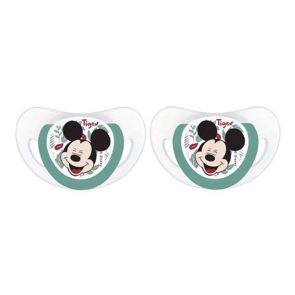 Chupetas 18-36M Silicone Mickey Azul Tigex